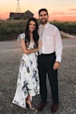 Love this dress! So flattering and fits true to size in my opinion. The tie helps cinch in the waist which is perfect! Some reviews said the neckline was too low but I didn't have that issue. I have to wear heels or it drags the ground but that's to be expected as I'm petite! - Meagan C.