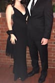 Loved this dress and I got so many compliments on it! The small fit like a glove! The length was great and didn't need to be touched if I wore normal sized heels, but I had it hemmed 1/2 inch because of the smaller heels I chose to wear. I would definitely recommend buying this dress, great price and quality too! - Sara D.