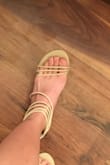 The shoes are cute, but the ankle part is loose. Also, the front of the shoes are sort of tight, but they are cute. - Senna S.