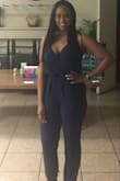 It's a beautiful romper and actually long enough for the height. I just wish it was a little longer in the torso area. Still looked great! - Kenya R.