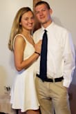 This was a perfect dress for my senior homecoming. I was worried about it being too low-cut and short, but the fabric was thick enough so I did not need a bra and there was a slip underneath the skirt. I was comfortable all night! It was beautiful and I got tons of compliments! - Katie S.