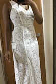 I was desperately searching for large sizes but it arrived and FIT. Whaaaat?? 
I was impressed by the quality and I like the way it falls. I will definitely have to wear at least one inch heels with this dress. Good buy! - Denise H.
