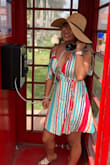 This dress is so pretty on, it looks great with my skin tone. So fun and colorful. - Ava N.