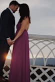 Bought this dress for my engagement photos. Loved the color. The dress is so flowy & fun. Very well made. Runs large. I'm 5'9 & even with heels I was stepping on the hem. - Amber S.