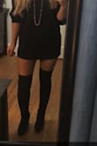 These boots are really sexy and surprisingly comfortable! They fit my legs perfectly and the tie at top on the back of the thigh comes in handy for keeping them up where they should be. Don't hesitate, they are a new fav staple in my wardrobe. - Lauren T.