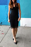 I ordered this dress set to arrive the day before I left for a wedding. This was my first time ordering from Lulus. It arrived on time and fit perfect to the description. I was pleasantly surprised by the high quality of the dress. Although a bodycon dress, it is not super clingy and it is knee length. The material is soft and comfortable and not overly spandex. The only tricky part about the dress is wearing a bra that doesn't cover the lace back. I chose adhesive cups, which worked fine. Very satisfied with the purchase! - Ann A.