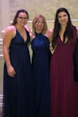 I purchased this dress for a wedding. I tried it on in many different ways. I ended up wearing it with a cross halter neckline. It was great. I loved the way it fit and felt. - Nancy D.