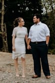 I wore this dress for my elopement day. The lace is an amazing quality. I'm on the shorter side so it hit me at knee length which was perfect for the event. - Jennifer R.