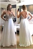 I ordered a size 4 and it fits just right! I wanted to try several different kinds of wedding dresses and this worked out great! - Camila P.