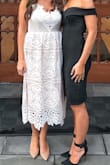 Loved this dress! Perfect black dress for a rehearsal dinner or formal cocktail event. Super comfortable and stretchy! Would highly recommend! - Grace W.