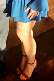 Love this heel. The color is beautiful and the light color heel is great for contrast. - Erika A.