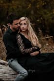 My husband and I had couple photos taken for our 7th anniversary and this dress was exactly what I had envisioned. It was beautiful and flowy. If you are short like me you will need to hem the bottom, but I expected that. It was a little tight at the band so if comfort is more your thing you may want to order up. The only time the tightness of the band really bothered me was sitting down for long periods. Overall great quality dress and looked fantastic on and for photos! Our wonderful photographer gave permission to use the photos attached as long as it showed her logo! - Jessica H.
