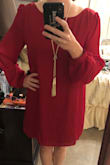 Ordered to have on hand for holiday parties. It is a little big, but I like the flowy look. Very comfortable! - MEGAN M.