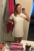 Love this shift dress that can be dressed up or down. It wasn't too short which is something I often have an issue with on this site, and the material is luxurious and thick - not see through at all. - Sarah M.