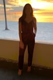 This was my first purchase so I was super hesitant because I wasn't sure if the material was going to be cheap looking or what, so when I got it, it was to my surprise the material was fantastic and the fit was good cause there are adjustable so great for shorter girls. I will definitely be purchasing more. - Julia C.