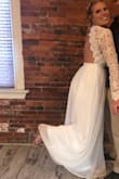 I used this dress for my rehearsal dinner and got compliments all night long! It is super comfortable and easy to breathe and move in. I used a backless bra and had no issues with the low cut. I loved how it showed off my back. - Meghan B.