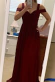 Love this dress so much, bought it for a Christmas ball - it's exactly the color you think it is from the picture and all of the details are the same. I love this dress in its color, its fit, and the fact that you can wear a strapless bra comfortably. It is a bit long, but I'm a pretty short person because I'm only 5 foot. Also the bust sort of cuts halfway down my bust, but it isn't noticeable in this color or in the design. It was pretty true to the other reviews I read, I ordered a size S and I am a 32DDD and was still able to fit in it, there just isn't too much room and it shows a lot of cleavage, but still very cute and classy, definitely a keeper and will continue to re-wear it. :) - Barry W.