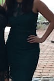 It runs a little large on the top, but other than it is true to size. Lovely fall color and material has enough stretch to dance and comfortably. - Janet R.