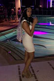 I wore this in Vegas for my bachelorette party! It was perfect!! The material is pretty thick also so you don't have to worry about it being see through. - Nicole B.