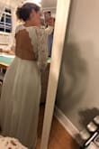 I got this dress for our court house wedding and I was nervous about size, but it was spot on. I love the style, it is comfy and so flattering. - Britt L.