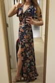 I never had a wrap dress before and its sooo fun to learn the 70s style dress! I'm wearing this dress for engagement photos and the length is perfect for my height to wear heels with it! Flowy and not too tight. You tie the dress how you want it to feel! Perfect! - Jaclyn A.