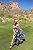 I like this dress because it's multi-functional. I could wear it on a warm day just walking around town, or I can wear it to a wedding! I wore it to a wedding and everyone really loved it, especially me. I did have to get the skirt hemmed, though, because it is very very very long (even with heels), and I'm 5'7" so if you're shorter, just expect to potentially hem the skirt. - Keara P.