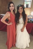 This dress I wore for a wedding and man did I feel confident, I received so many compliments throughout the night! The dress is elegant but still has that tiny bit of sexy that everyone wants. I don't have a large bust by any means, so the top was a little loose but everywhere else hit perfectly! - Kelly H.