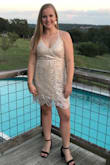 Fit perfectly and was very flattering! No one else had a dress like it at the dance! - Amelia G.