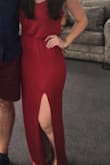 The dress is pretty tight in the hip area. I usually wear a small in lulus dresses but based on other reviews I decided to go a size up. I still felt like it was a bit tight, but I do still love the dress. - Jovana M.