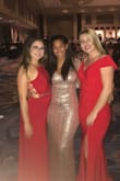 This dress is gorgeous, true to size, definitely shows off all your curves! Only thing I didn't like was that there were sequins falling off everywhere and the dress would stick to itself and Under the arms from the rubbing the fabric started to unravel. I got a lot of compliments on the dress though. - Jaidyn P.