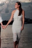 Wore it for my engagement party everyone had something to say about my dress!! I wanted something chic but not too fancy for an outdoor event and found this beautiful dress, the fit was perfect and it arrived right on time. Definitely would buy something else from here. - Jennifer F.