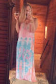 I really enjoyed this dress. Wore it on a beach vacation. The one thing I didn't like was that the slip underneath didn't go all the way down to the bottom of the dress. - Nicole W.