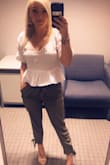 I love these pants. Perfect for work or going out. They are super comfy. Olive will never go out of style. - Hilary A.