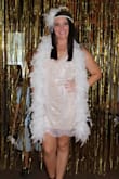 This dress was perfect for my bridal shower. The material is very light. I got so many compliments and can't wait to take it to Jamaica on our honeymoon. - Lauren P.