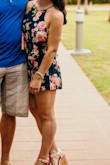 Normally I'm a small in Lulus dresses, but based on the other reviews I got an XS and it fits perfectly! - Samantha C.