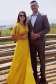 Loved this dress! Once you figure out how to properly wear it (there's a hole on the side for the string to go through), it's beautiful on! Perfect for Summer/Fall weddings & events. I am 5'6" with an athletic build and the medium fits great. It does run a bit long. I wore 2-inch heels and it still hit the floor. - Alexa D.