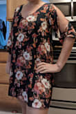 I absolutely love this dress! While it is a little short, it works perfectly with tights or leggings and a pair of boots. I can't wait to wear it out for a date night! The print is also gorgeous and it's super comfortable. - Nicole G.
