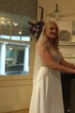 Loved the dress!! Beading was beautiful and was well made with high end material. Top was a little loose but added in another set of cups and fit perfectly. Wore it on my wedding day. - Lauren B.