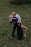 Super comfy material and very flattering. The dress is quite long so may need to be hemmed if you're on the shorter side. I wore it for my engagement shoot and got a lot of compliments  :) - Chloe B.