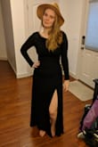 I love this dress even more than I thought I would!! Fits perfectly, great fabric feel, and it hangs and flows so nicely. It's also a thick enough fabric that I feel comfortable without any additional layers underneath. That being said, it's not too hot and it breathes well. The long sleeves are a great and I can't wait to wear this for an upcoming trip!! I'll take one in every color! - Amanda A.
