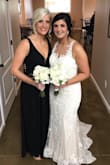 This is the second dress I've bought from Lulus for a wedding this year and it didn't disappoint! I did get 3 inches taken off the length and I usually weigh around 152, the week of the wedding I weighed 148, so it fit even better because I didn't have as much cleavage. Very pretty! - Johnnie J.