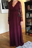 I was hesitant to order online because I was unsure of the quality and fit. It was high quality and I got so many compliments on the dress itself. Despite having long legs (typical pant inseam is 33") and being a bit above average height, I did have to get it hemmed significantly (about 3 inches) which did cost a little bit more than I was expecting because it was two layers. I also was expecting to get it pressed/steamed but it definitely looks a lot better once that's done. But otherwise the fit was great and I was still able to wear a backless bra because the sides came around enough to make it comfortable. I probably would have been okay without a bra, but if I had a smaller bust- that might have been another area I would have needed to make alterations on. Overall, the reviews I found to be accurate and helpful- I typically would purchase a medium and the medium was exactly the fit what I was expecting. The lace was a little inflexible so it was tight around my arms and if my arms were bigger the next size would have probably been better- though it was not uncomfortable. I am excited to order my next dress from Lulus and was very satisfied with the experience. - Emily F.