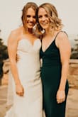 Love love love this dress. The fabric is thick enough that it can hug your body without showing everything, but not so thick it's uncomfortable. It was pretty long on me, but I'm 5'2". I love that the straps are adjustable so you can decide how deep you want the V to go. - Caitlin D.