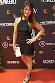 I wore this dress to the LA fashion week in October, 2018 and it was the perfect dress for the occasion. The fit was perfect! I loved it and may buy other colors. Get it and you won't regret it. - Melissa Y.