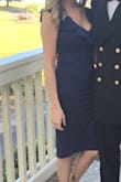 I've worn this to a military event, as well as a wedding. It fits amazing, thick material and always receive compliments. Must have! I'm normally always a medium in everything, I was shocked when the XS fit like a glove. - Danielle