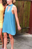 I definitely wanted to go simpler this year and this was the perfect dress for that. The color was gorgeous and the dress was so comfortable and cute. The only downside is that it is difficult to find a bra to wear with it. - Andrea R.