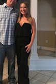 This outfit is AMAZING! The size is perfect, BUT if you're short you'll need to hem. The length is long, but use to that being an issue. Soooo many compliments! Wore for my 6th anniversary dinner with my hubs! - Stephanie S.