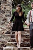 The fit and flare style of this dress is very flattering, especially with my body shape being heavier on the bottom. It makes me feel confident when wearing (especially with the sleeves). Exactly as I expected from the pictures in terms of appearance. Great quality with some stretch, making it very comfortable as well. - Leia G.