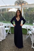 So happy I bought this dress for an outdoor fall wedding! It fit so well and I received so many compliments! Super comfy and fit true to size. I definitely had to wear a heel though so it wouldn't drag on the floor. - Stephanie G.