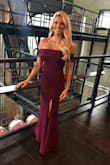 This dress fit perfectly and the color is gorgeous!  Wore to a fall wedding and it was super comfortable! - Valerie D.